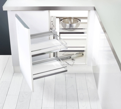 Bộ Rổ Kéo Magic Corner Xoay Trái Hafele 546.17.005