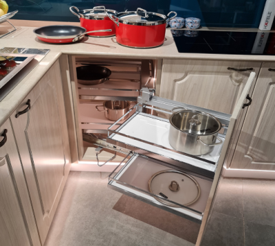 Bộ Rổ Kéo Magic Corner Xoay Phải Hafele 546.17.004