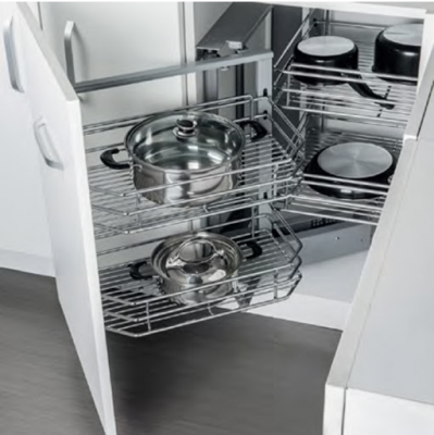 Rổ Góc Có Ray Kéo Ra Đằng Trước Bên Trái Hafele 548.21.012