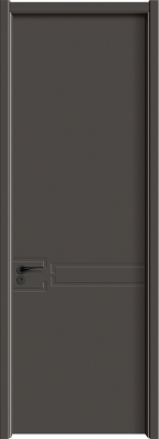 MELAMINE FINISHING  - CARBON  WOOD DOOR (CARBON CRYSTAL BOARD)  TF-23107