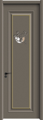 MELAMINE FINISHING  - CARBON  WOOD DOOR (CARBON CRYSTAL BOARD) TF-23006