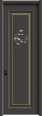 MELAMINE FINISHING  - CARBON  WOOD DOOR (CARBON CRYSTAL BOARD) TF-23003
